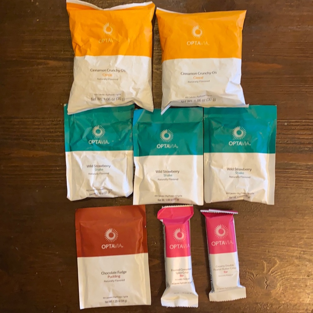 OPTAVIA fuelings: variety items.